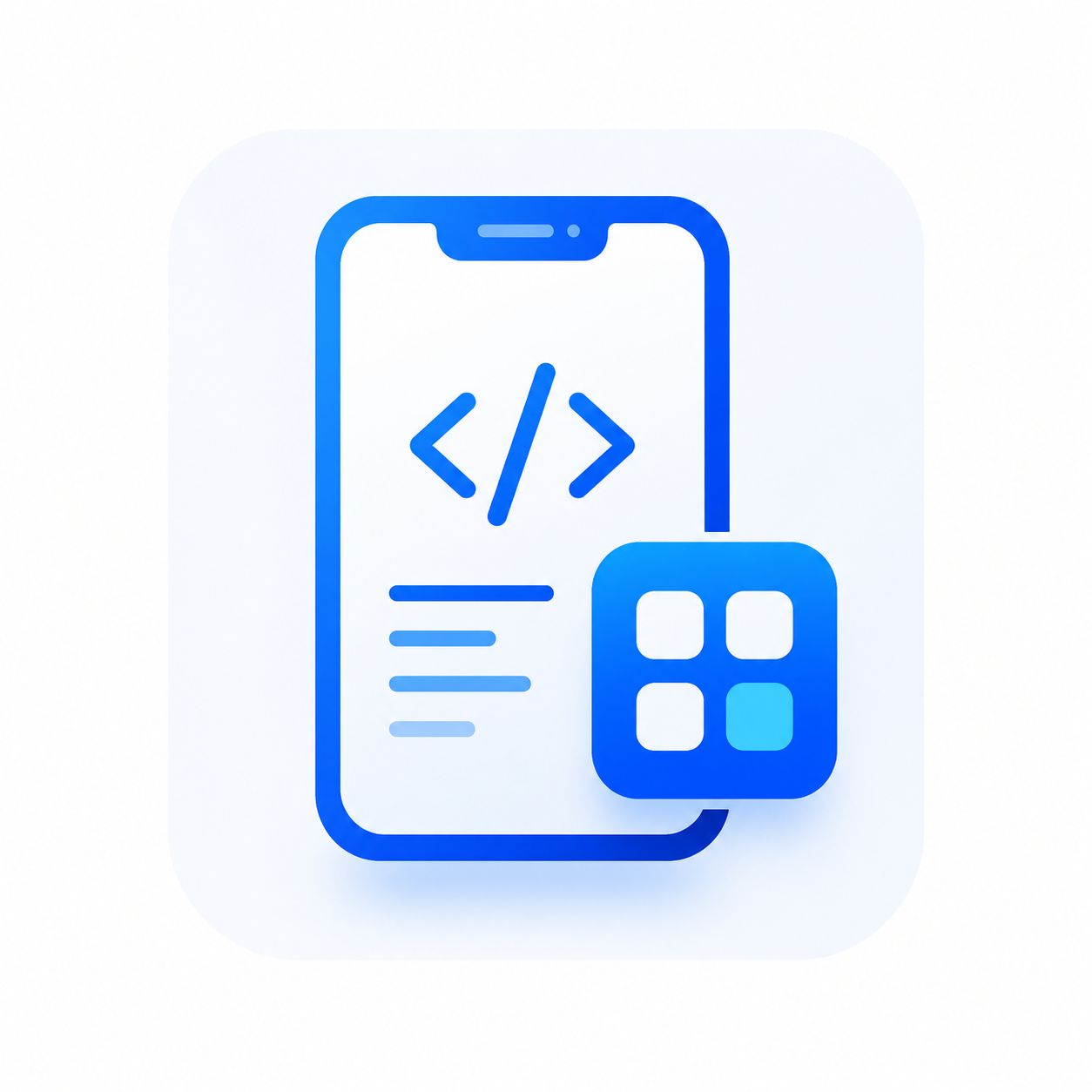 Mobile development icon